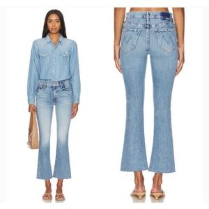 Mother Superior The Outsider Flood Fray Jeans Mid Rise Are We There Yet Sz. 29